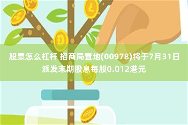 股票怎么杠杆 招商局置地(00978)将于7月31日派发末期股息每股0.012港元