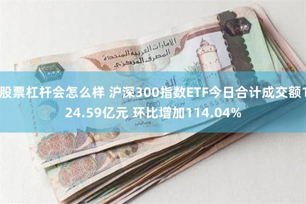 股票杠杆会怎么样 沪深300指数ETF今日合计成交额124.59亿元 环比增加114.04%