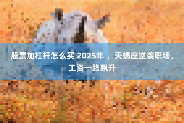 股票加杠杆怎么买 2025年 ，天蝎座逆袭职场，工资一路飙升