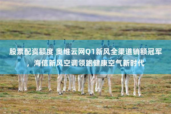 股票配资额度 奥维云网Q1新风全渠道销额冠军，海信新风空调领跑健康空气新时代